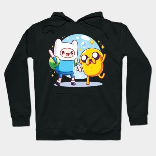 Happy Finn and Jake Hoodie